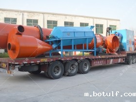 脱硫石膏烘干机发货现场