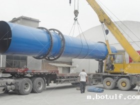 滚筒式矿渣烘干机发货图片