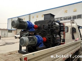 4PG0404四辊破碎机发货图片_发往江苏_破碎高龄土